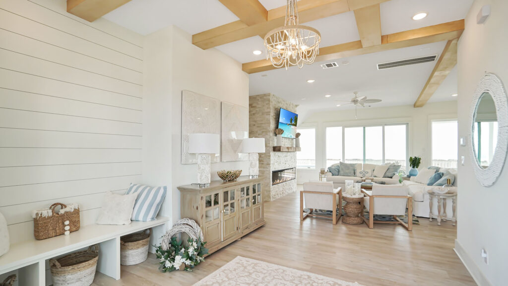 Custom Galveston Beach House Entry J Talasek Builders